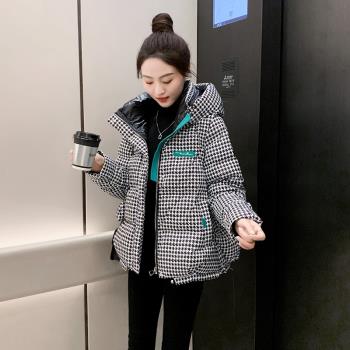 短款羽絨服女2024冬季新款韓版時尚洋氣白鴨絨連帽小個子加厚外套