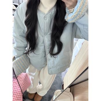 短款雙面穿棉服女2024新款冬季天棉衣棉襖爆款潮保暖外套韓系加厚