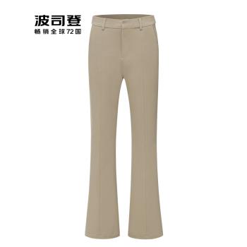 波司登羽絨褲女2024冬季新款商務通勤百搭高腰修身顯瘦微喇休閑褲
