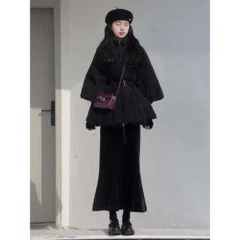 白鴨絨短款羽絨服女冬季新款2024年新款時尚洋氣高階感小眾設計感