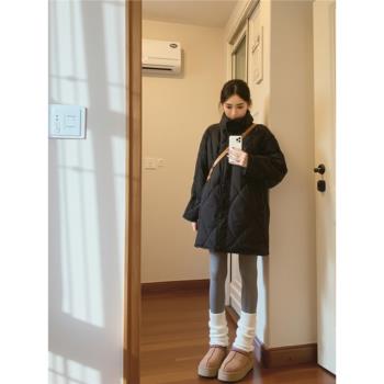 黑色短款羽絨服女冬季天新款2024年新款時尚洋氣高階感小眾設計感