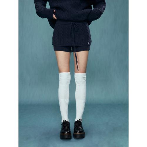 weekendhub針織高腰半身裙秋冬款a字短裙2024新款小個子裙子屁簾