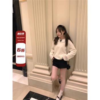 孔真煩雙口袋小香風春新款短褲