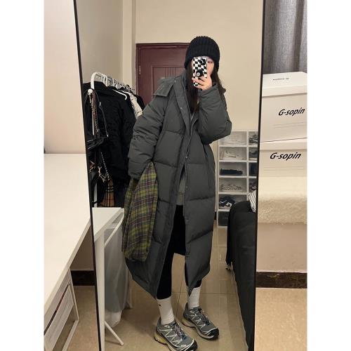 羽絨棉服女冬季新款2025高級感棉衣女韓系中長款過膝加厚棉襖外套