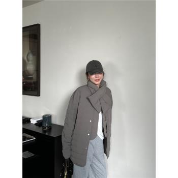 YANGLE 輕薄羽絨服女兩面穿高階感2024年冬季新款紙片人保暖外套