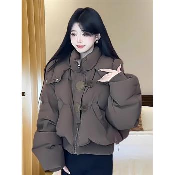 設計感短款羽絨棉服女2025冬季新款小個子棉衣棉襖時尚麵包服外套