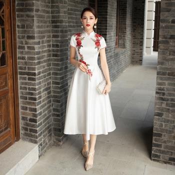 旗袍迎賓小姐大合唱中國風禮儀