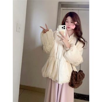 短款立領羽絨服女冬季2024年新款時尚洋氣高階感超好看小眾設計感