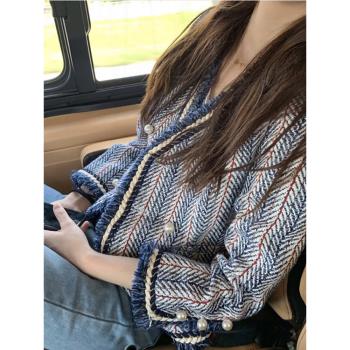 外套女氣質顯瘦洋氣復古短款小香風上衣法式小2025年新款春季百搭