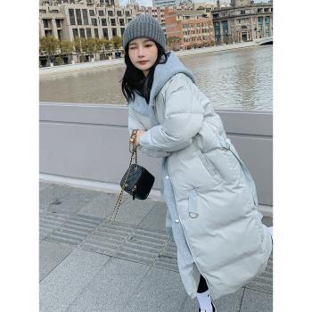 Lecea Alice羽絨棉服女中長款2025冬季新款加厚假兩件棉衣外套女