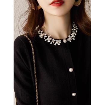 品牌高階女裝2025年新款秋季時尚氣質小香風寬松顯瘦百搭打底毛衣