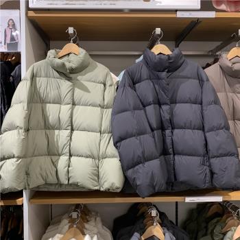 試衣間日系秋冬女裝立領雲感羽絨服廓形蓬鬆加厚夾克外套Y469901