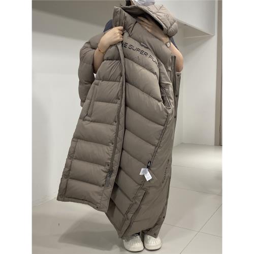 2024冬Aritzia加厚保暖過膝防水TNA泡芙連帽鵝絨面包長款女羽絨服