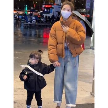 短款羽絨服外套女2024年新款韓版小個子白鴨絨冬季麵包服加厚保暖