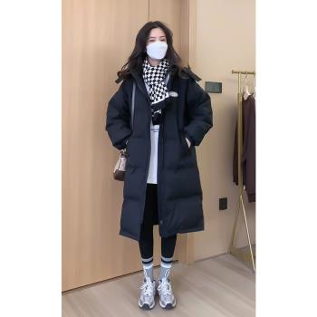 oversize中長款小個子羽絨棉服