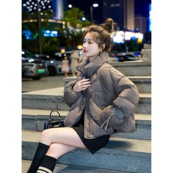 小個子高階羽絨服女短款2024新款冬季時尚寬松超好看小香風麵包服