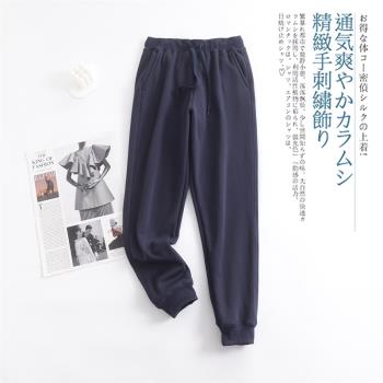 女士仿羊羔絨運動褲/衛褲束腳保暖褲