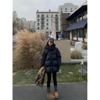 短款黑色羽絨服女冬季2024年新款時尚洋氣高階感超好看小眾設計感