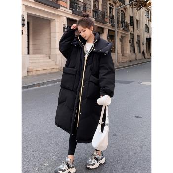 中長款女冬季寬松休閑羽絨棉服