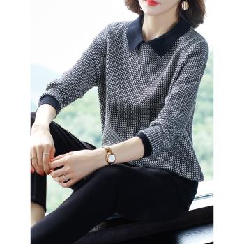 胖mm寬松遮肚子加肥羊絨衫毛衣