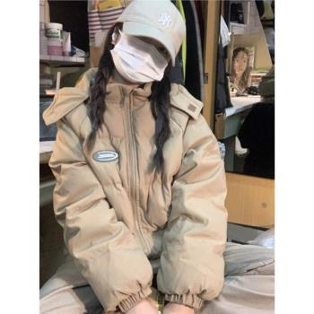 羽絨服棉服女2024年新款冬季甜美小個子寬松顯瘦保暖超厚棉襖外套