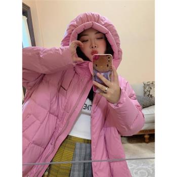 Dazi金大支連帽羽絨服女短款冬季2024年新款設計感超好看大碼外套