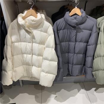 試衣間出品2024冬新款雲感羽絨服廓形蓬鬆加厚立領外套女K469901