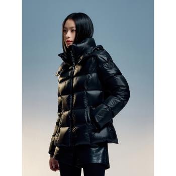 波司登2024冬季新款女短款泡芙時尚保暖禦寒-經典羽絨服B40143124
