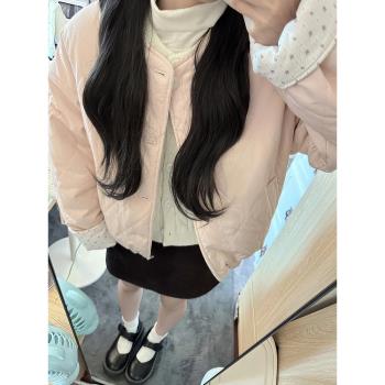 雙面穿短款輕薄棉衣棉服外套女秋冬季2025新款韓系保暖棉襖麵包服