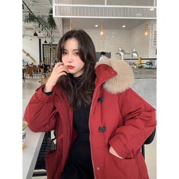 中長款加厚oversize外套羽絨棉服