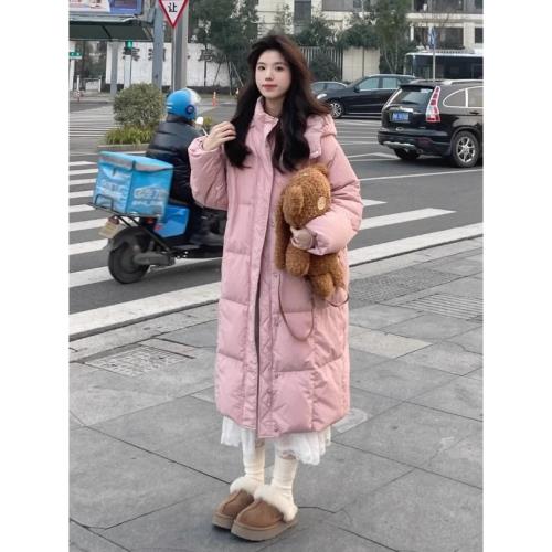 冬季棉衣棉服女2025年新款中長款藝考過膝加厚韓系溫柔風外套棉襖