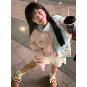 韓系小眾羽絨棉衣棉服女2024年新款冬季加厚外套棒球服小個子棉襖