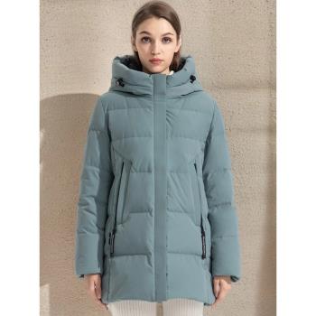 SHARON/雪倫羽絨服冬季修身連帽戶外外套商場同款13502