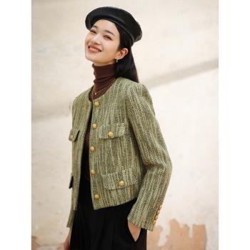 重磅新品 24冬季新品 小香風95白鵝絨羽絨服外套女 BP23435