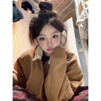 美式復古夾克外套女春季季2025新款爆款美拉德穿搭短款上衣高階感