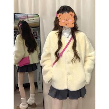 深秋初冬軟糯羊羔毛外套女2025新款爆款春季季小個子保暖加厚上衣