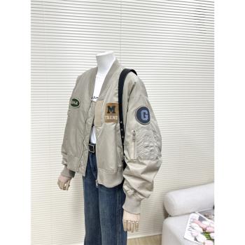 羽絨內膽棒球服外套女小個子2024冬季新款白鴨絨加厚保暖短款上衣