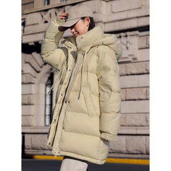 加厚韓版寬松時尚中長款羽絨服