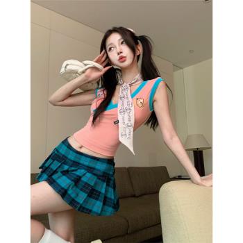 女團打歌服拉拉隊舞蹈服裝女學生運動會演出服足球寶貝表演啦啦隊