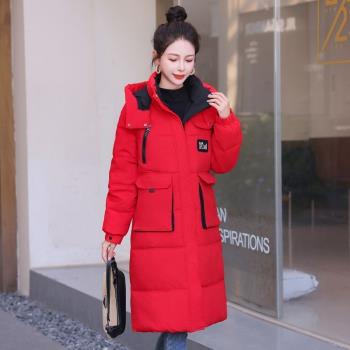 正紅色羽絨服女冬季2025蛇年本命年衣服女冬天女裝秋冬外套女冬裝