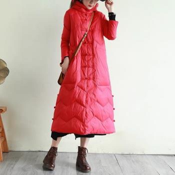 正紅色羽絨服女冬季2025蛇年本命年衣服女冬天女裝秋冬外套女冬裝