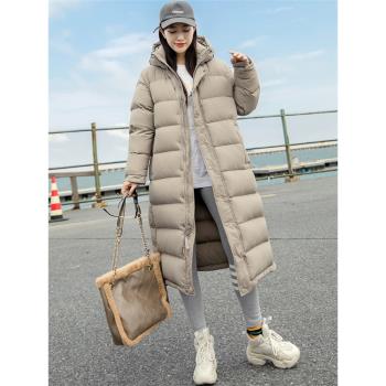 設計感小眾2025冬季新款白鵝絨羽絨服女加厚長款小個子時尚麵包服