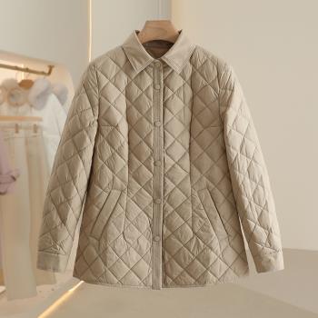 旗艦【C】白鴨絨薄款時尚翻領羽絨服2024冬季新款七號鋪女裝
