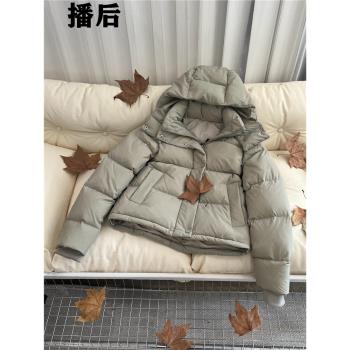 歐貨lulu家四格雲朵泡芙鵝絨羽絨服女鵝絨服短款2024冬新款加厚