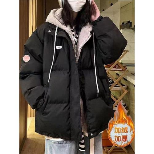 初中生春秋季套裝少女時尚外套高中學生2024新款秋冬裝加絨兩件套