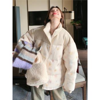 MJAE白色超好看短款羽絨服女24冬季新款設計感保暖減齡白鴨絨外套