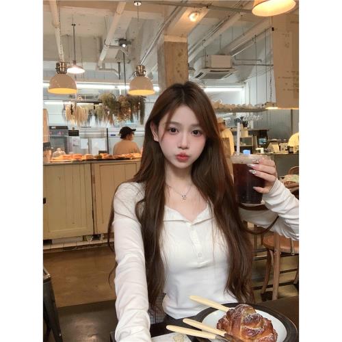 笨笨家 極簡高知打底衫女春秋2025秋季新款白T恤甜美chic溫柔上衣