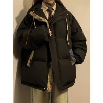 連帽棉衣女冬季胖mm大碼羽絨棉服bf顯瘦學生加厚保暖棉襖外套女裝
