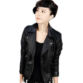 2024綿羊皮真皮皮衣女機車皮夾克加棉修身顯瘦大碼女裝春秋短外套