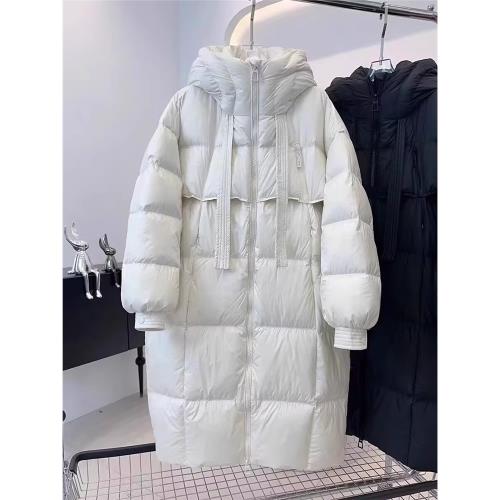爆款羽絨棉服女長款過膝冬季新款面包服韓版連帽寬松大被子外套潮